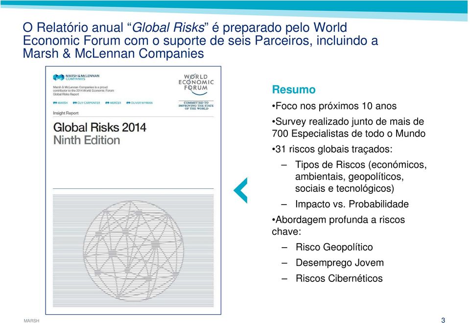 todo o Mundo 31 riscos globais traçados: Tipos de Riscos (económicos, ambientais, geopolíticos, sociais e