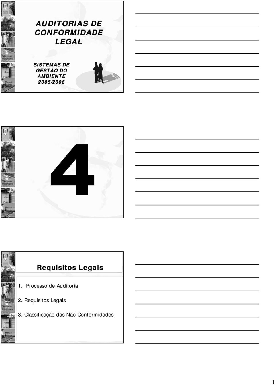 Requisitos Legais 1. Processo de por 2.