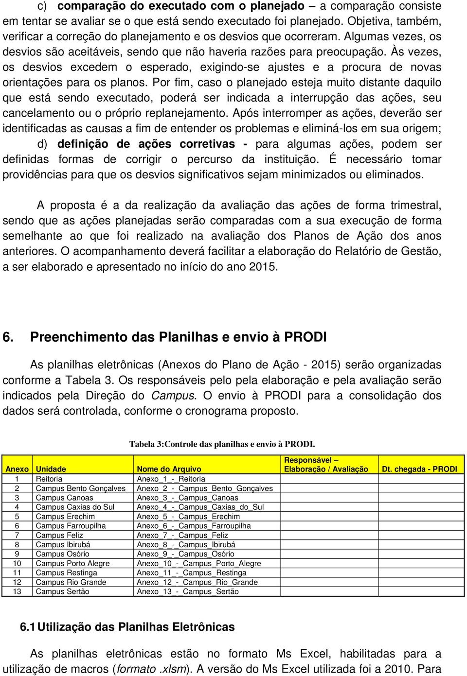 Às vezes, os desvios ecedem o esperado, eigindo-se ajustes e a procura de novas orientações para os planos.