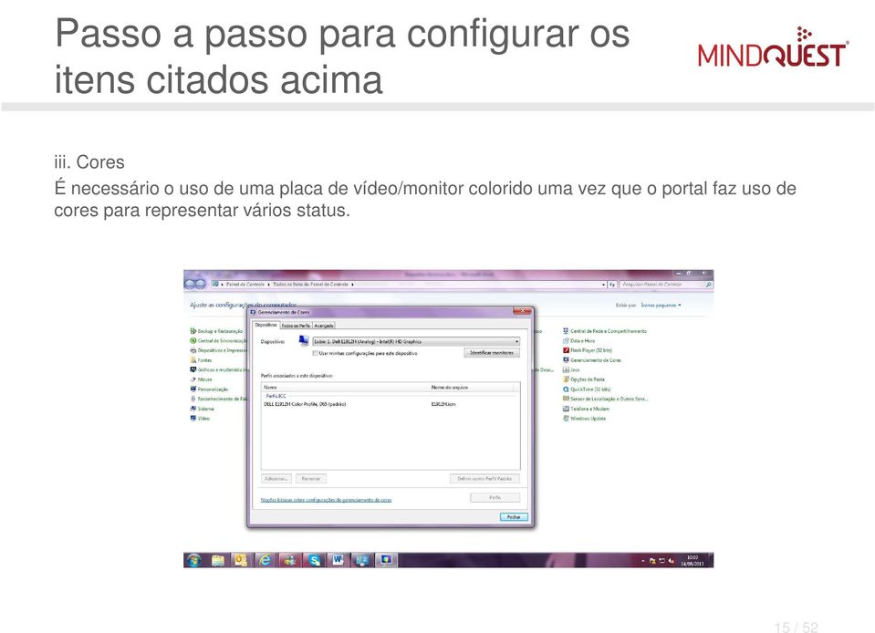 vez que o portal faz uso de cores