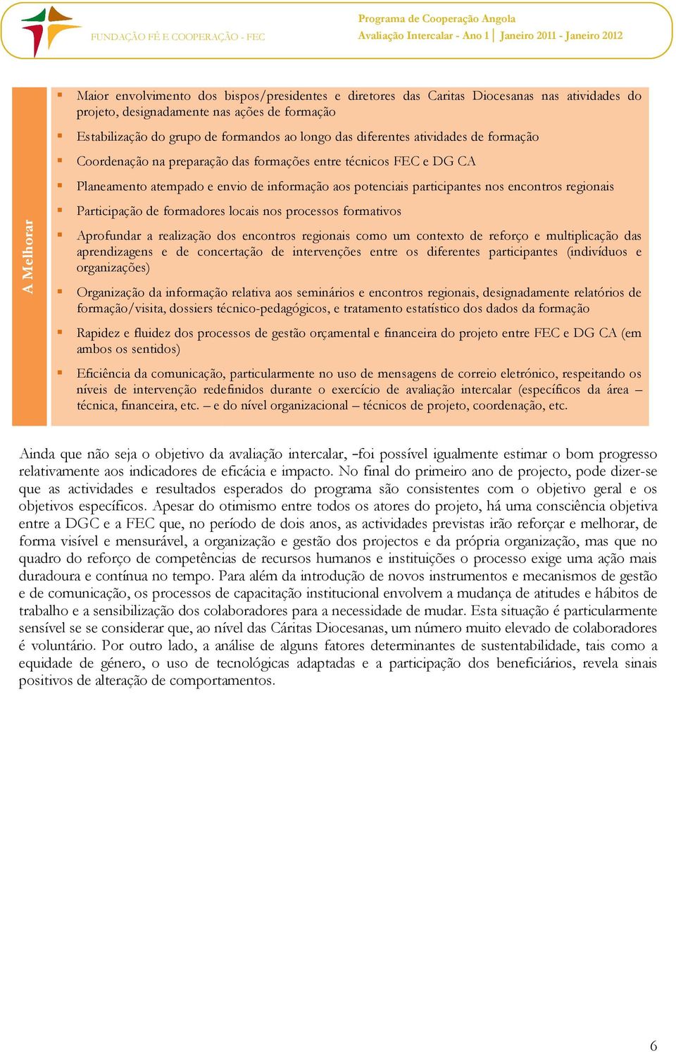 regionais Participação de formadores locais nos processos formativos Aprofundar a realização dos encontros regionais como um contexto de reforço e multiplicação das aprendizagens e de concertação de