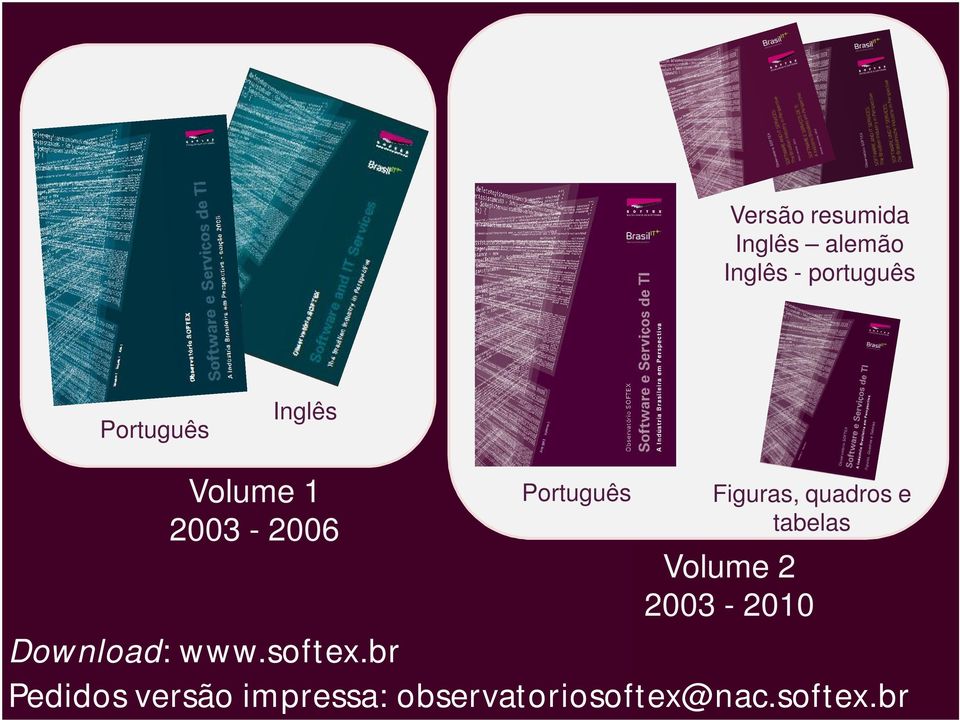 quadros e tabelas Volume 2 2003-2010 Download: www.