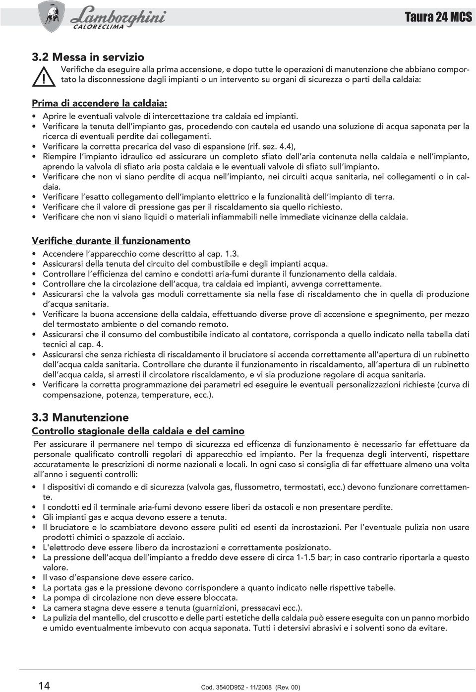 TAURA 24 MCS AZIENDA CERTIFICATA ISO PDF Free Download
