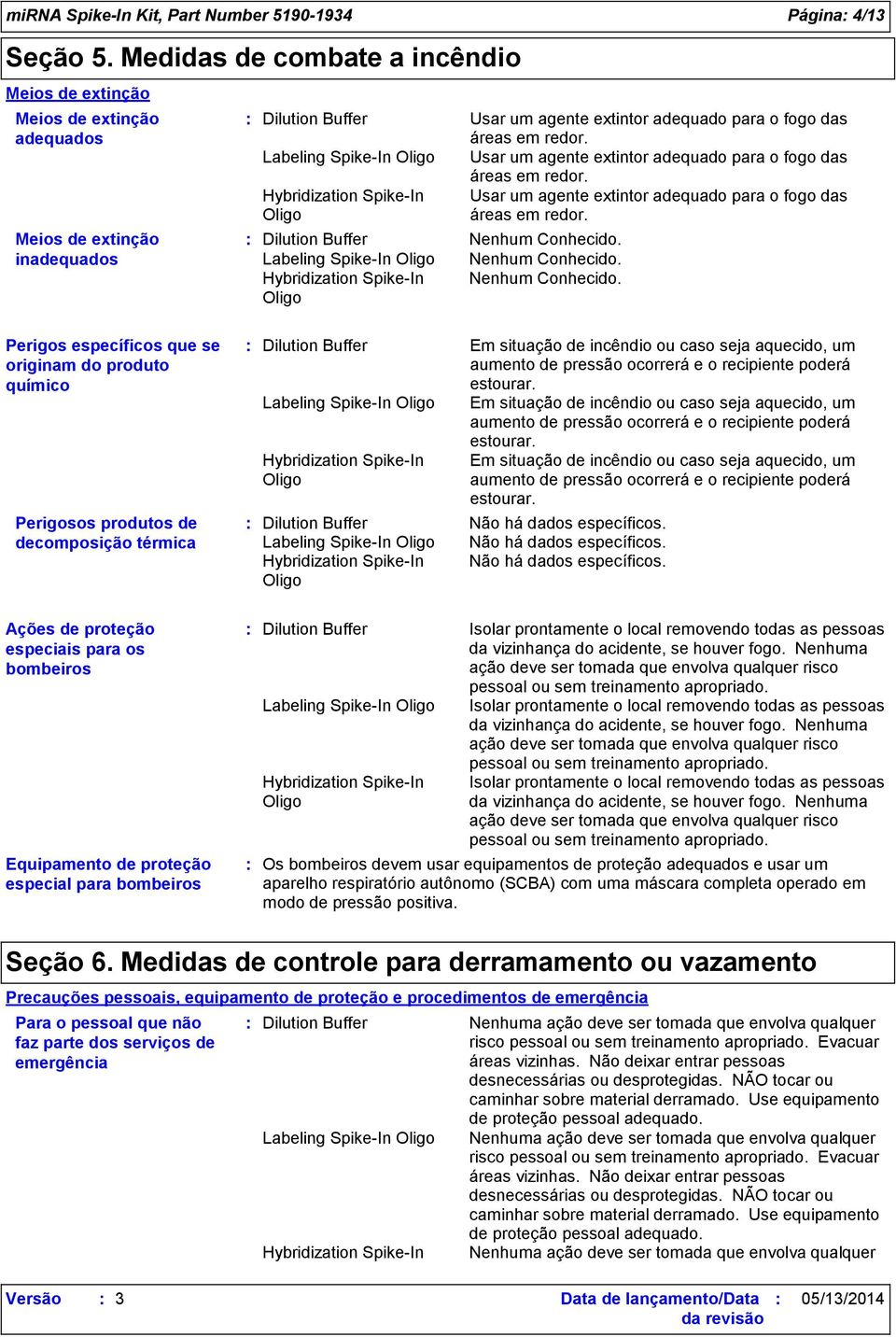 redor. Usar um agente extintor adequado para o fogo das áreas em redor. Usar um agente extintor adequado para o fogo das áreas em redor. Nenhum Conhecido.