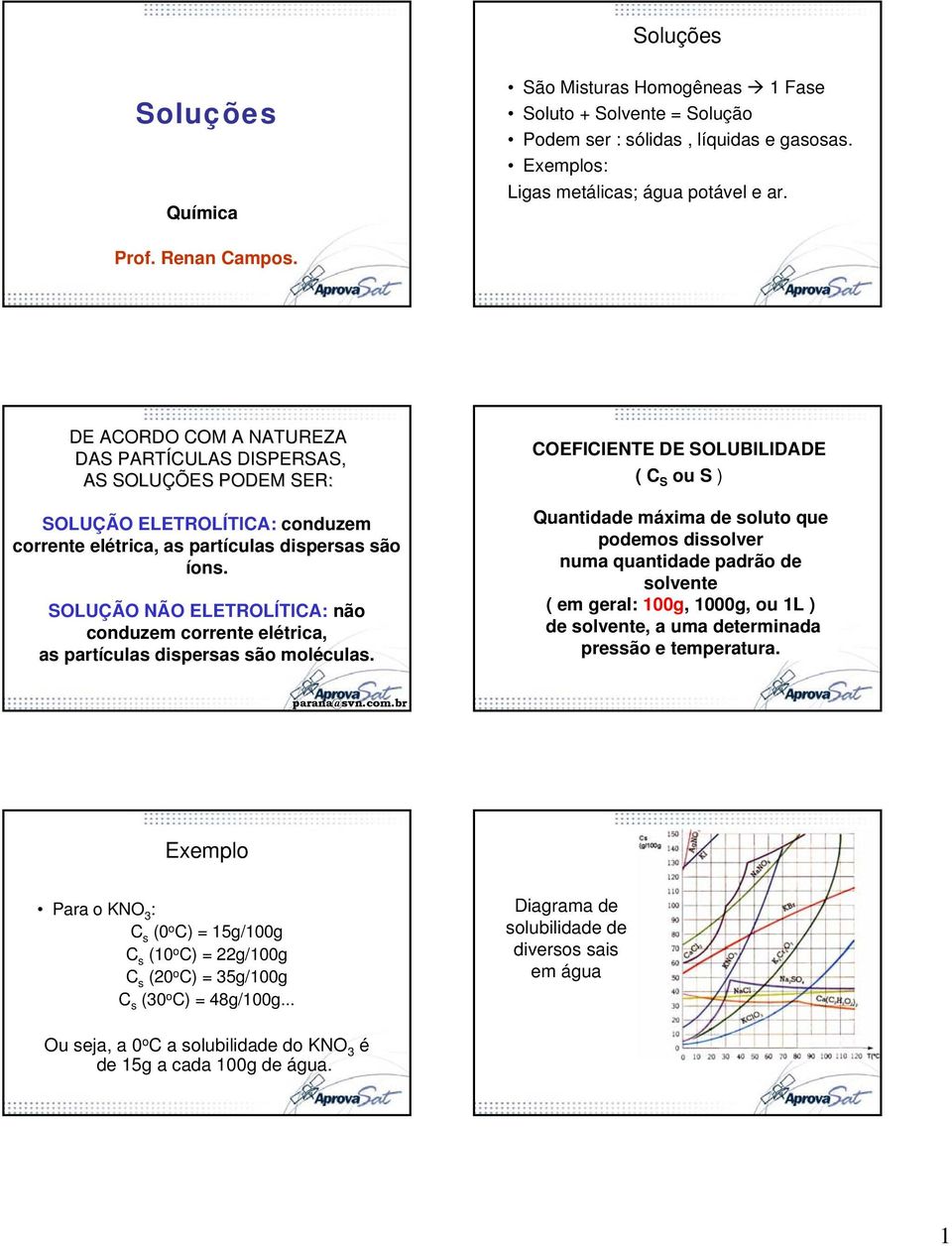 SOLUÇÃO NÃO ELETROLÍTICA: não conduzem corrente elétrica, as partículas dispersas são moléculas.