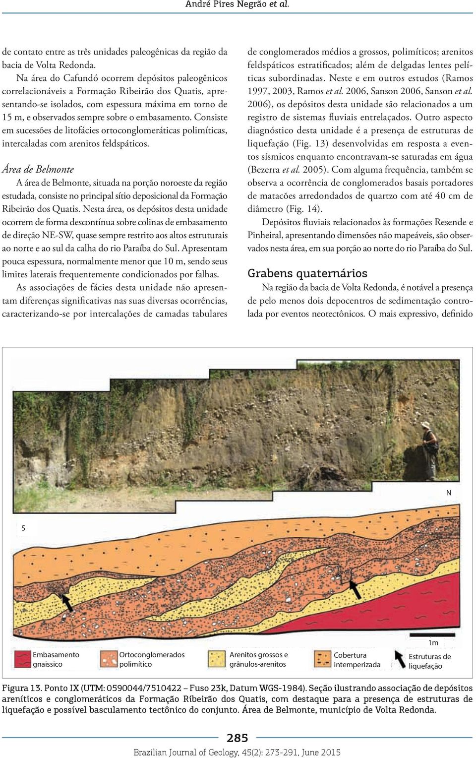 embasamento. Consiste em sucessões de litofácies ortoconglomeráticas polimíticas, intercaladas com arenitos feldspáticos.