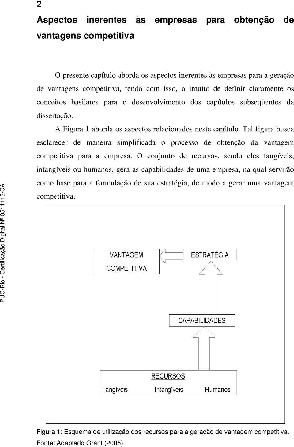 Tal figura busca esclarecer de maneira simplificada o processo de obtenção da vantagem competitiva para a empresa.