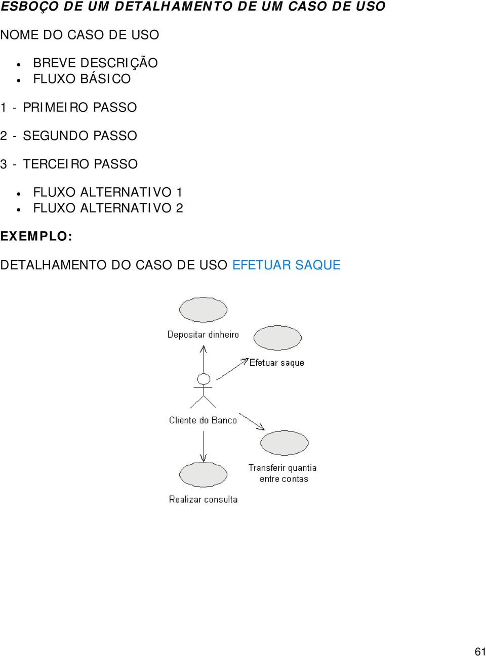 SEGUNDO PASSO 3 - TERCEIRO PASSO FLUXO ALTERNATIVO 1 FLUXO