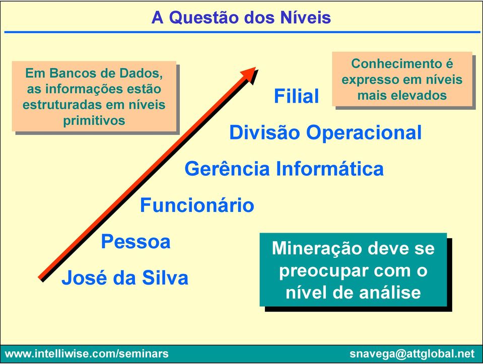 níveis mais elevados Divisão Operacional Gerência Informática Funcionário