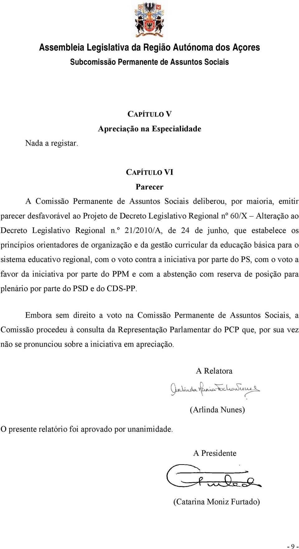 60/X Alteração ao Decreto Legislativo Regional n.