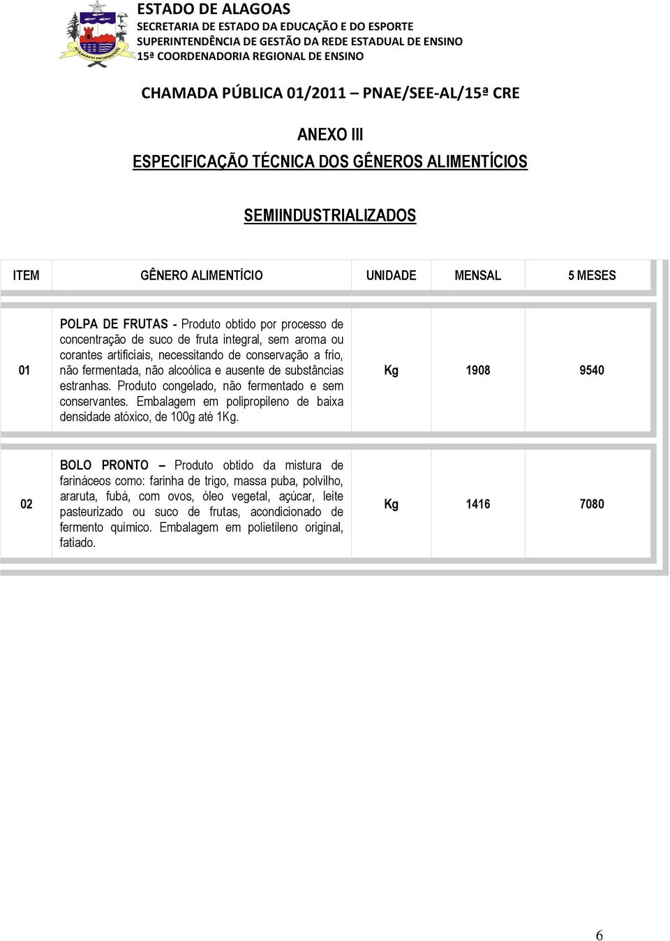 Embalagem em polipropileno de baixa densidade atóxico, de 100g até 1Kg.