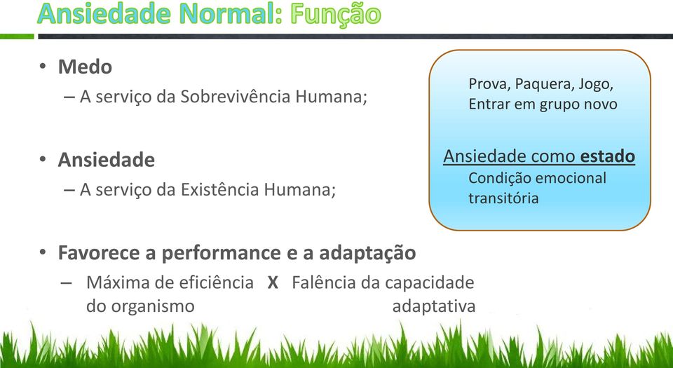 estado Condição emocional transitória Favorece a performance e a