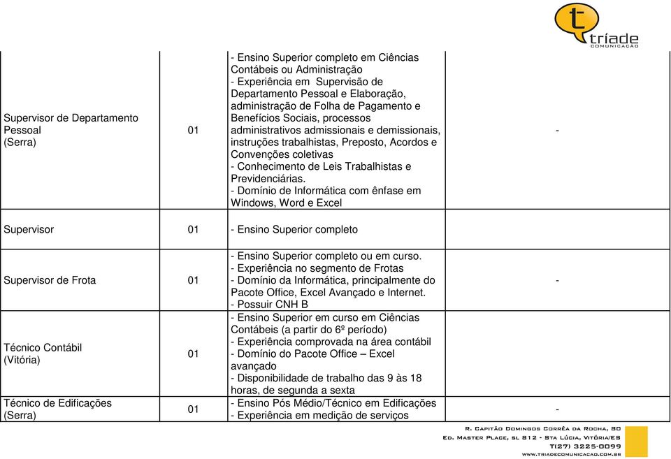 Previdenciárias.