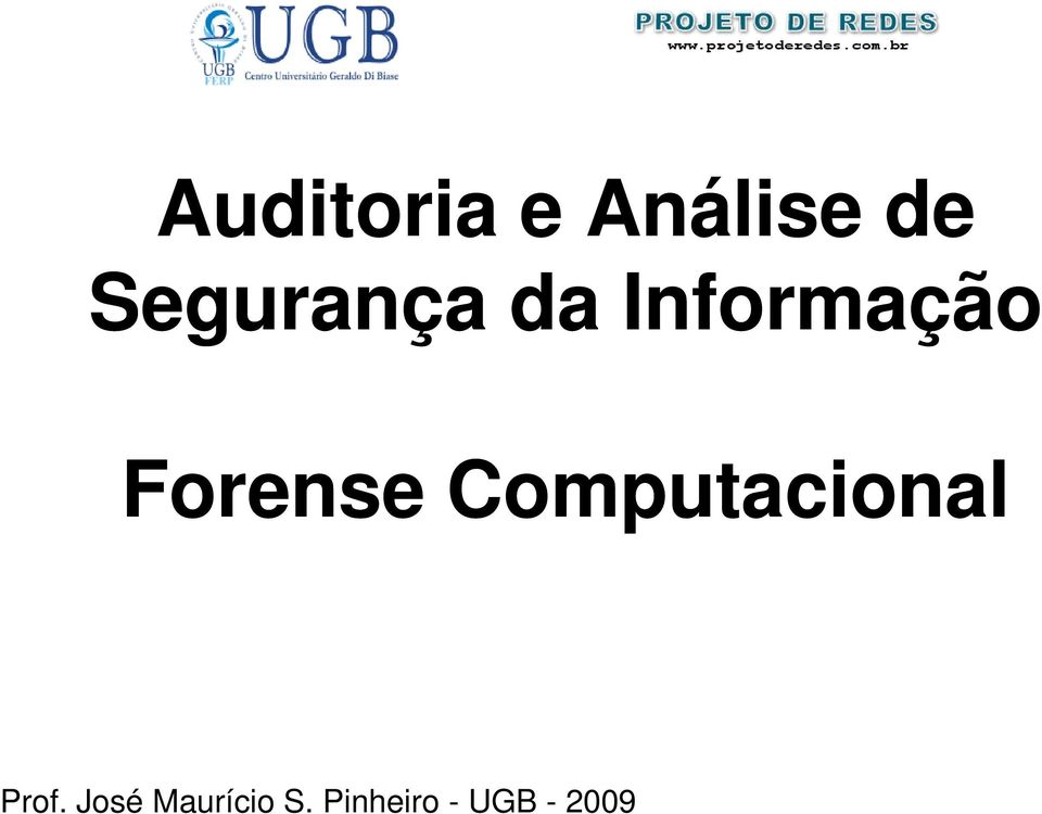 Forense Computacional Prof.