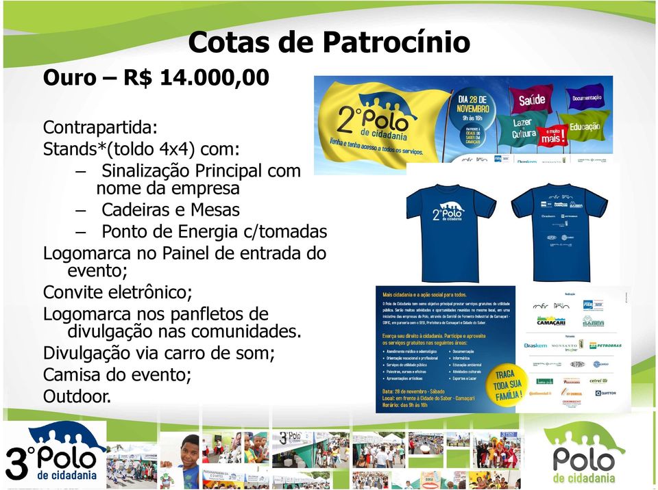 Principal com nome da empresa Cadeiras e Mesas Ponto de Energia c/tomadas Logomarca