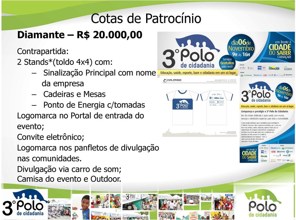 Principal com nome da empresa Cadeiras e Mesas Ponto de Energia c/tomadas Logomarca