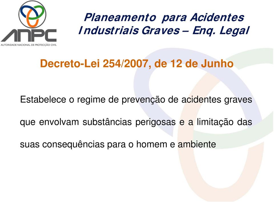 regime de prevenção de acidentes graves que envolvam