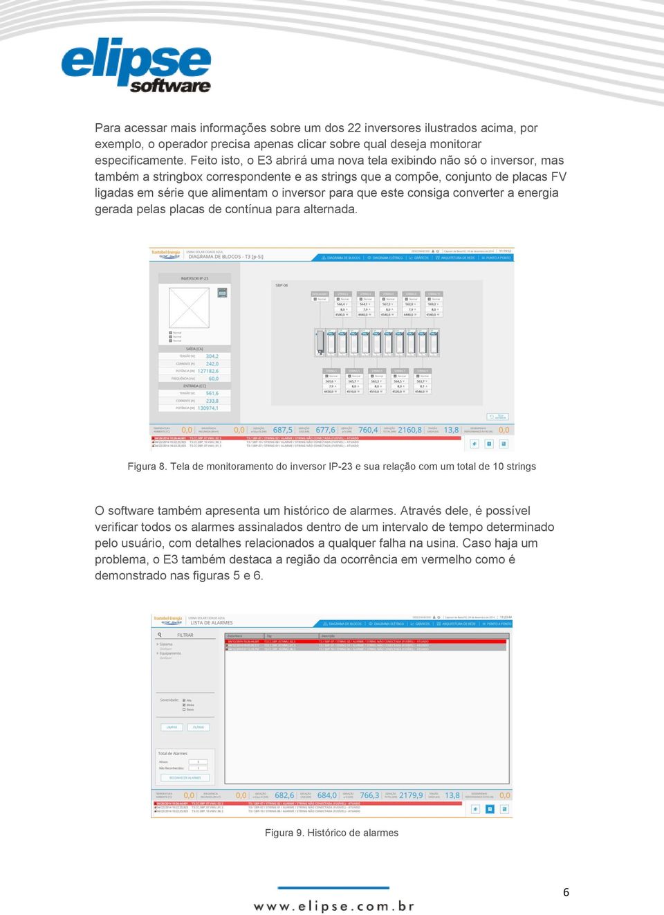 que este consiga converter a energia gerada pelas placas de contínua para alternada. Figura 8.