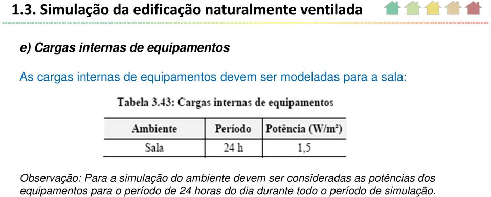 sala: Observação: Para a simulação do ambiente devem ser consideradas as