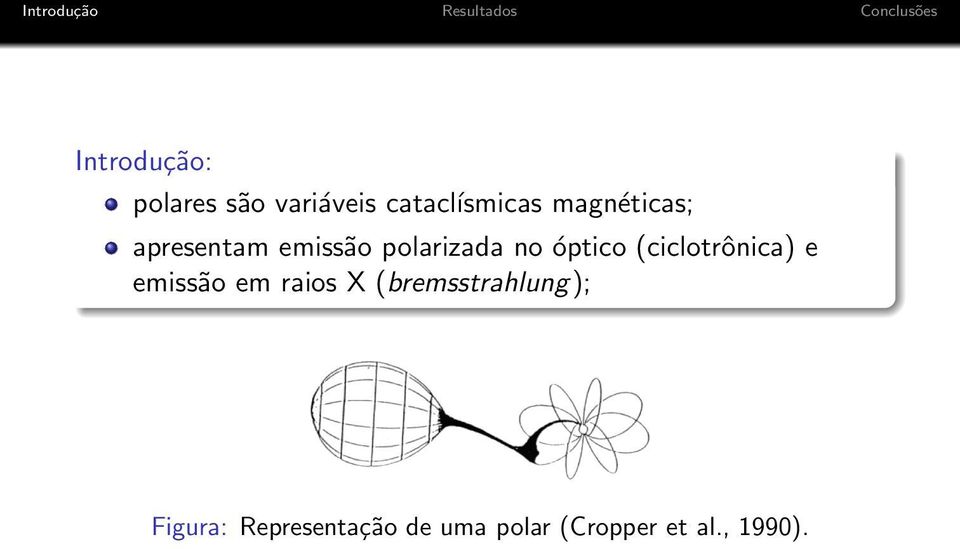 (ciclotrônica) e emissão em raios X