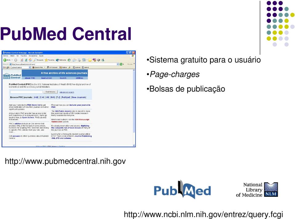 publicação http://www.pubmedcentral.nih.