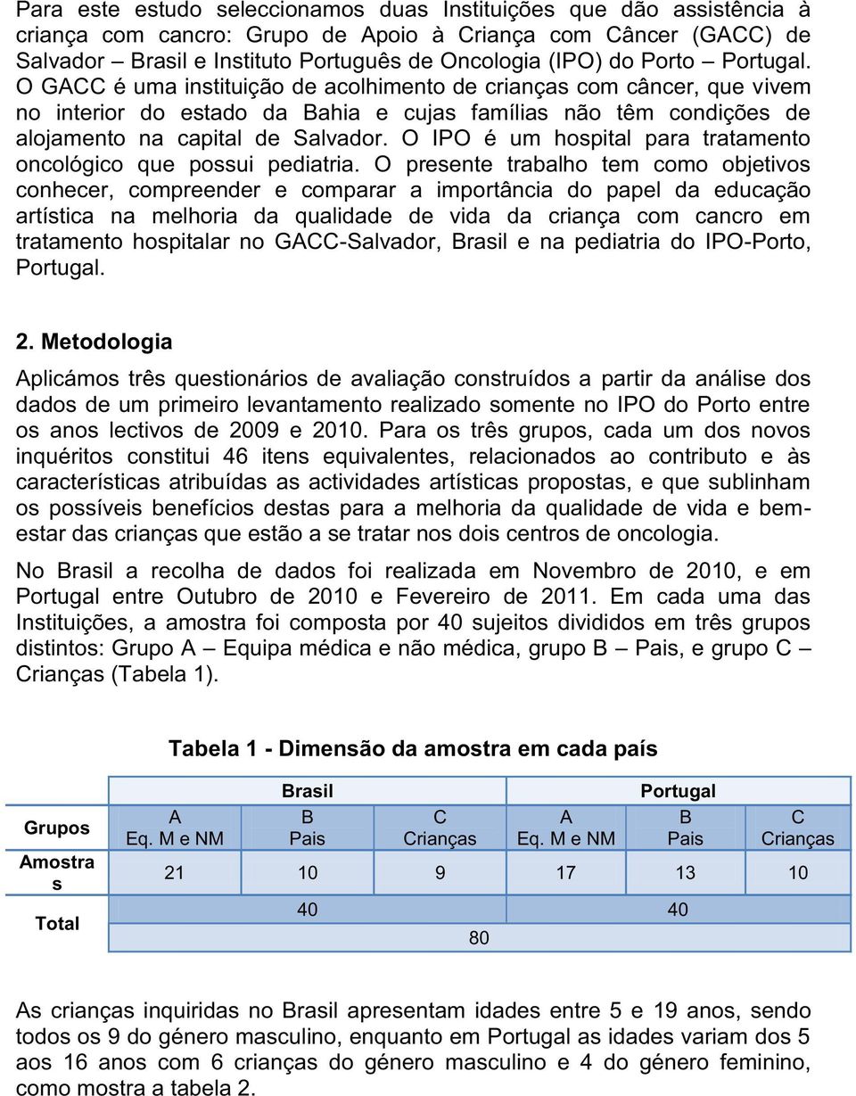 O IPO é um hospital para tratamento oncológico que possui pediatria.