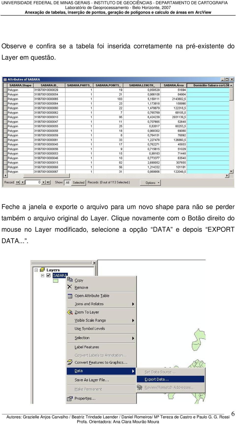 Feche a janela e exporte o arquivo para um novo shape para não se perder também