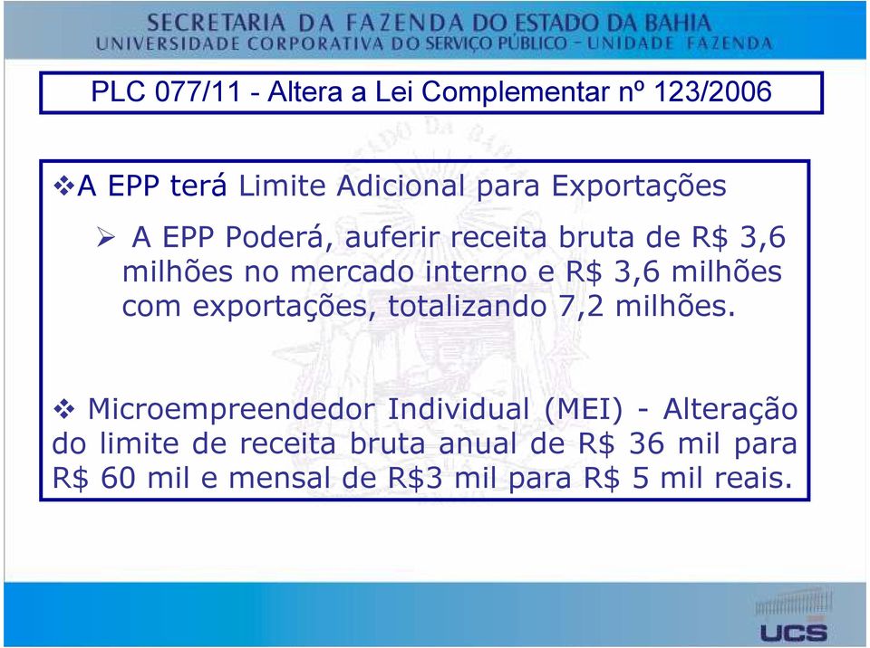 milhões com exportações, totalizando 7,2 milhões.