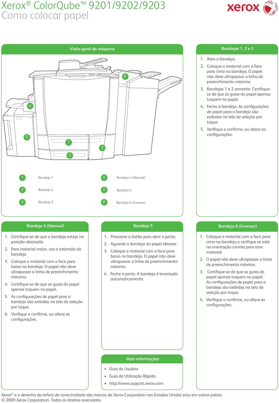 As configurações de papel para a bandeja são exibidas na tela de seleção por toque.. Verifique e confirme, ou altere as configurações.