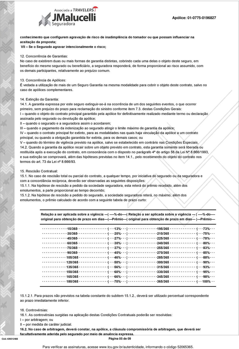 responderá, de forma proporcional ao risco assumido, com os demais participantes, relativamente ao prejuízo comum. 13.