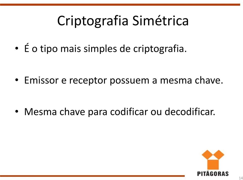 Emissor e receptor possuem a mesma