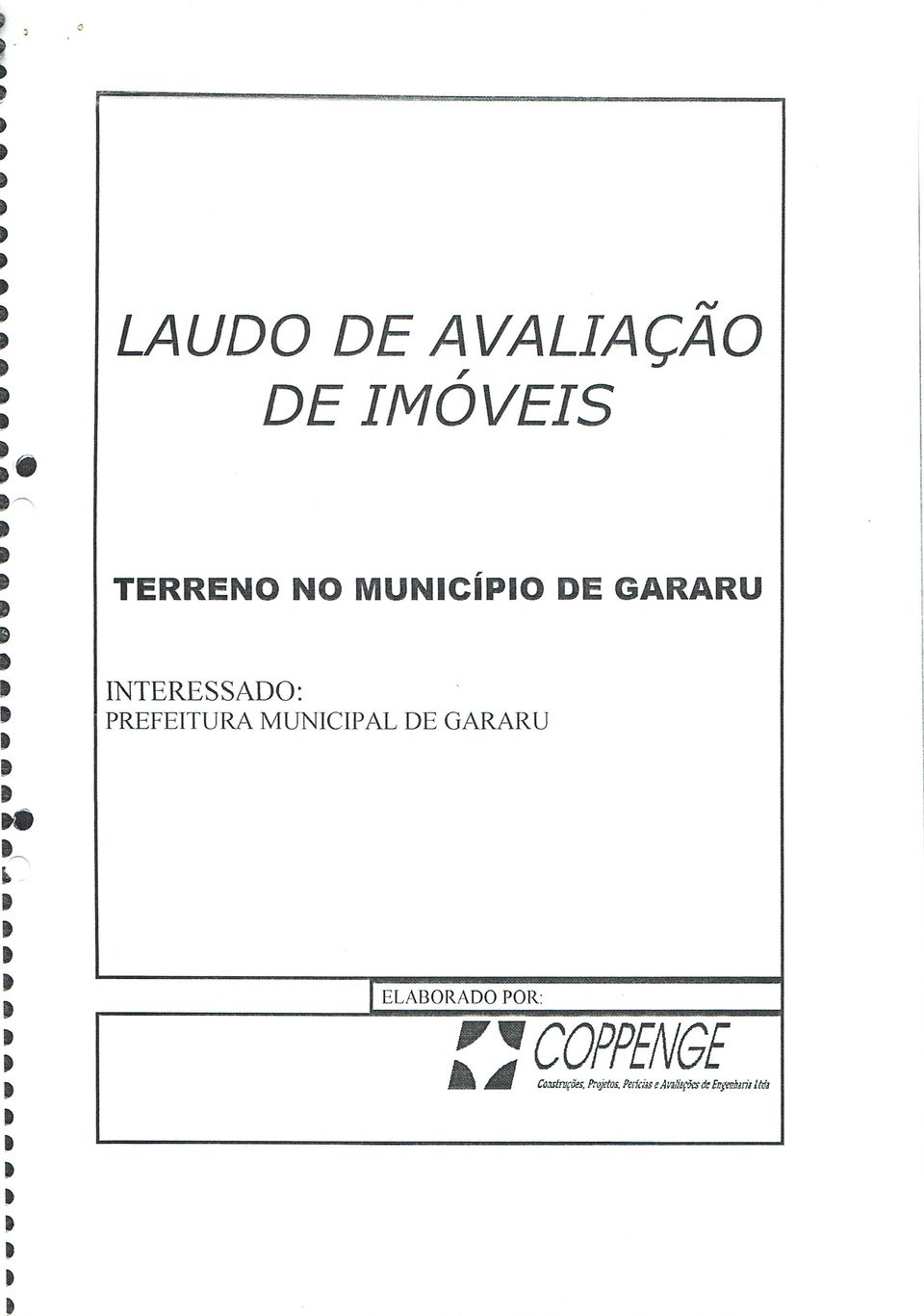 PREFEITURA MUNICIPAL DE GARARU ELABORADO