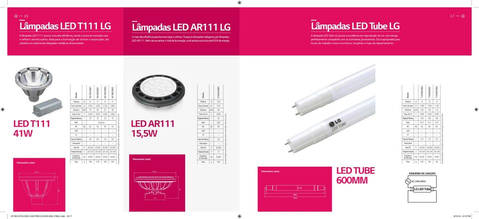 Troque as lâmpadas halógenas por lâmpadas LED AR111. Além de aumentar o nível de iluminação, você ainda economiza até 85% de energia.