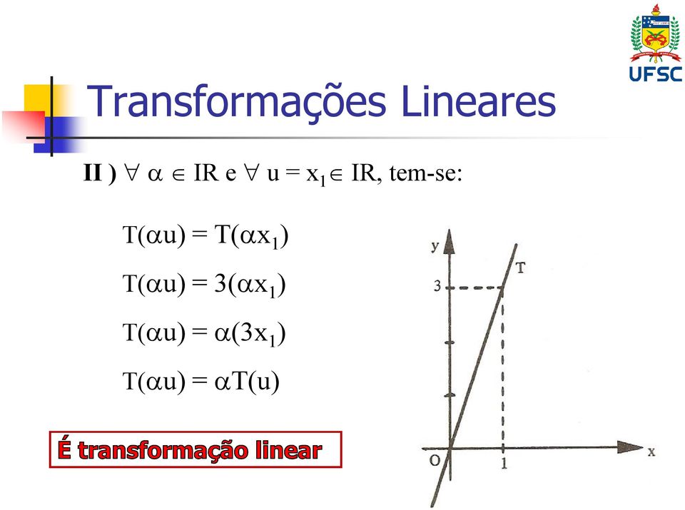 ) T( u) = 3( x 1 ) T(