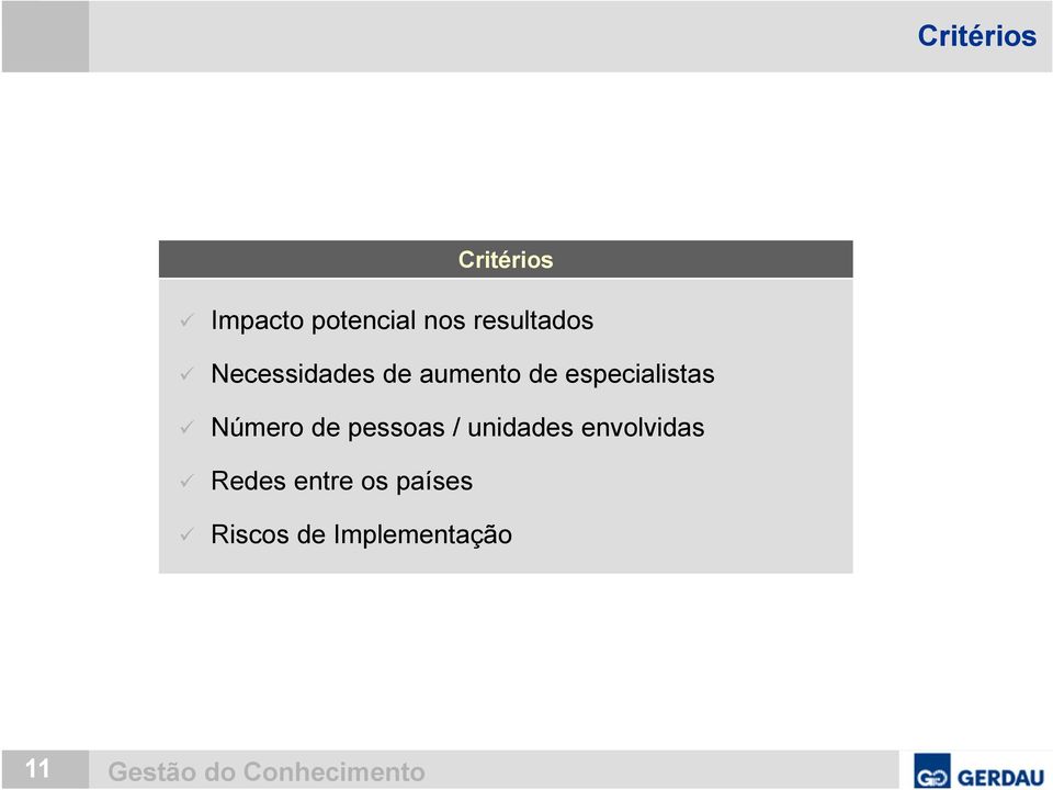 especialistas Número de pessoas / unidades