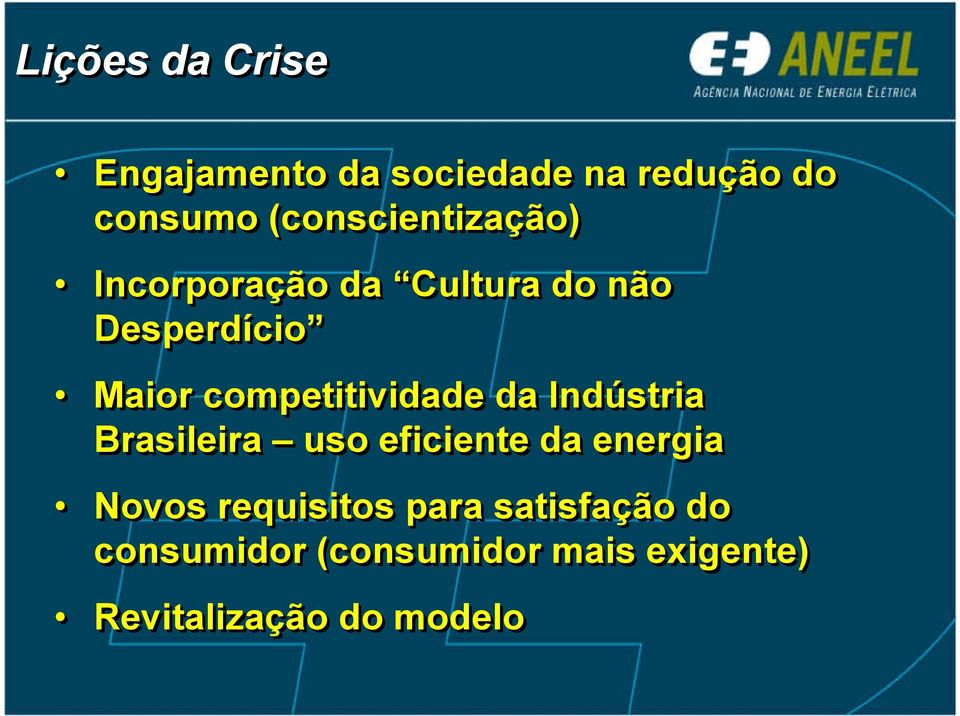 competitividade da Indústria Brasileira uso eficiente da energia Novos