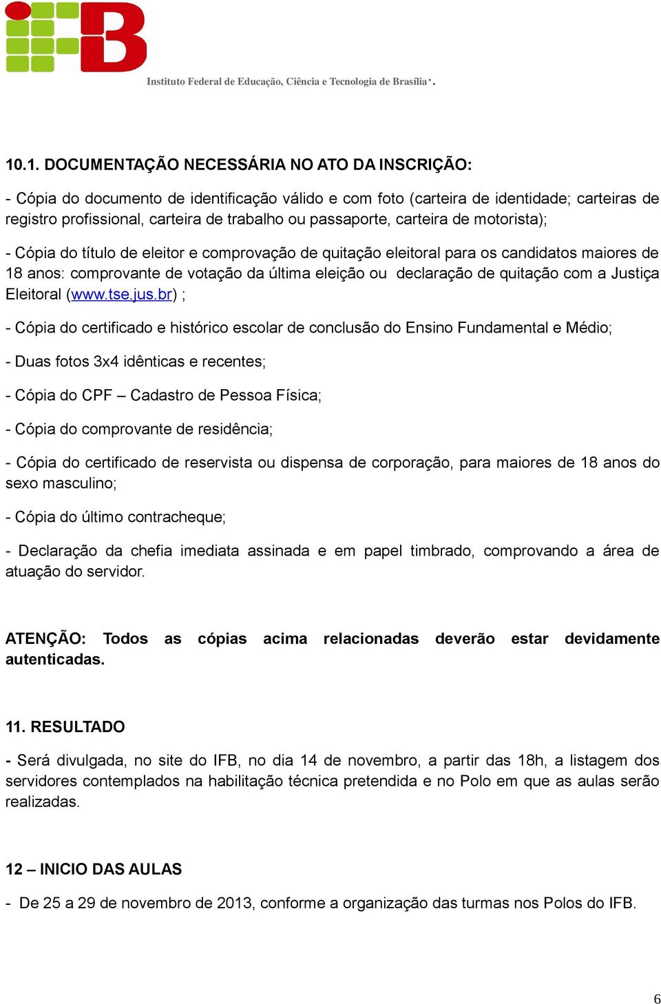 quitação com a Justiça Eleitoral (www.tse.jus.