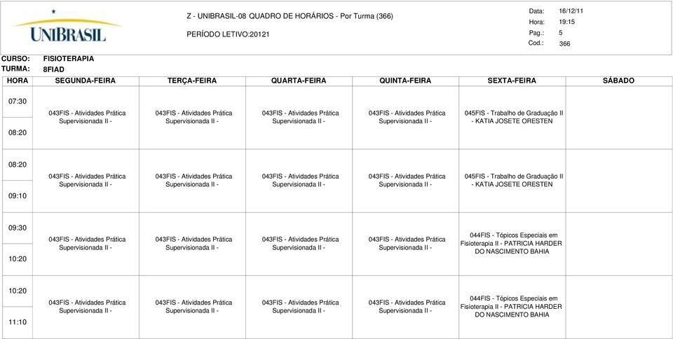 ORESTEN 044FIS - Tópicos Especiais em Fisioterapia II -