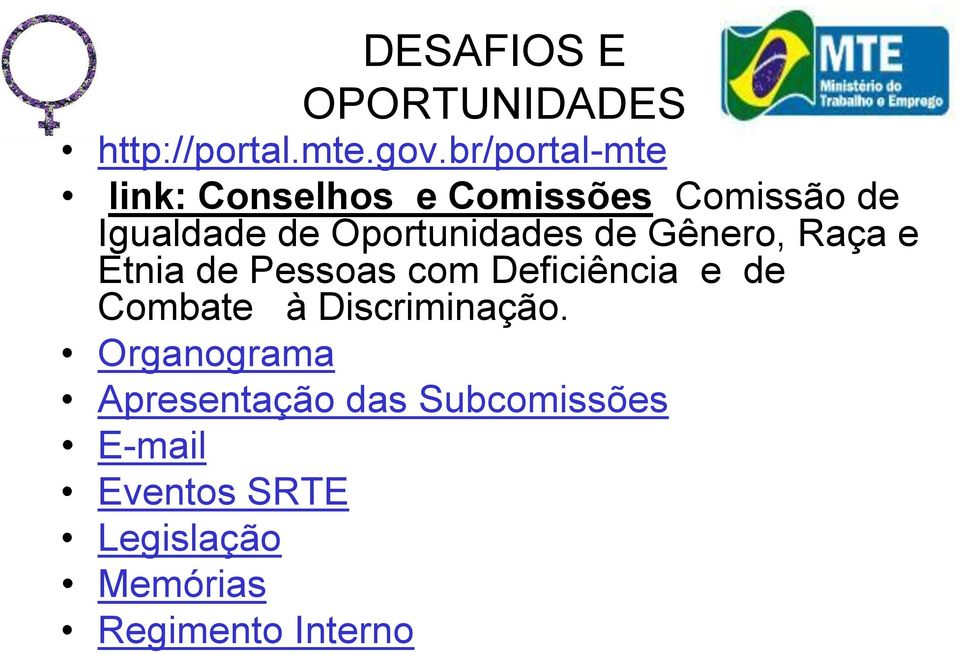 Oportunidades de Gênero, Raça e Etnia de Pessoas com Deficiência e de