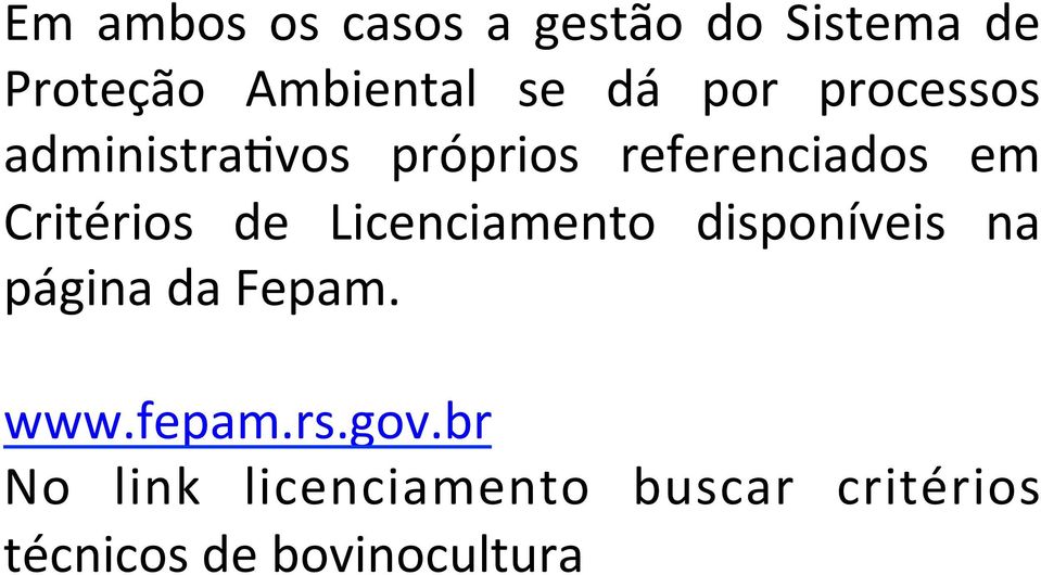 de Licenciamento disponíveis na página da Fepam. www.fepam.rs.gov.