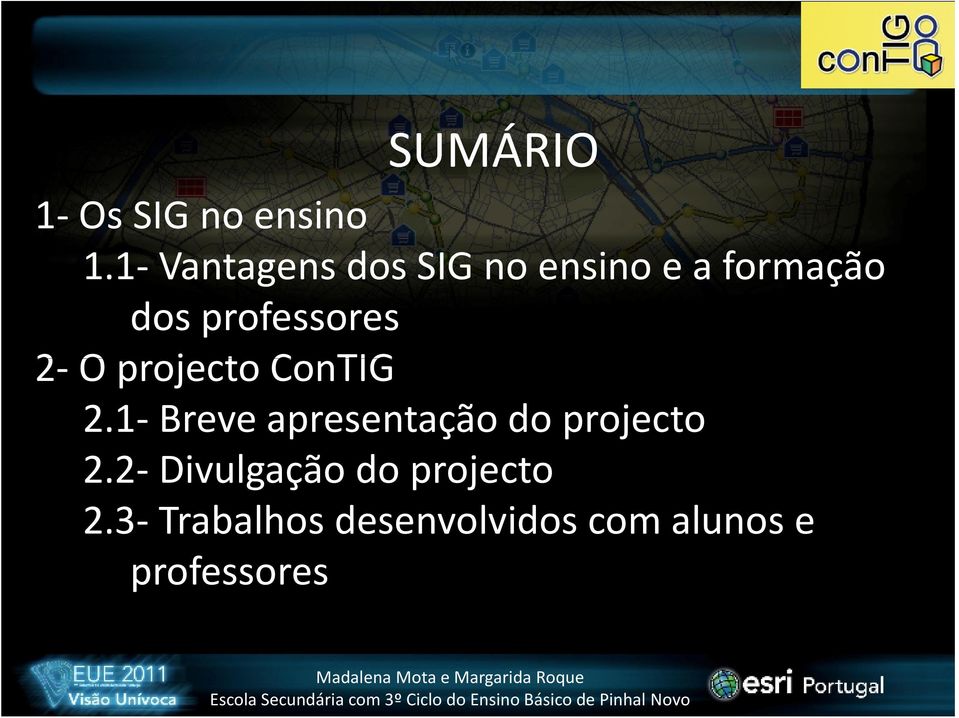 professores 2- O projecto ConTIG 2.