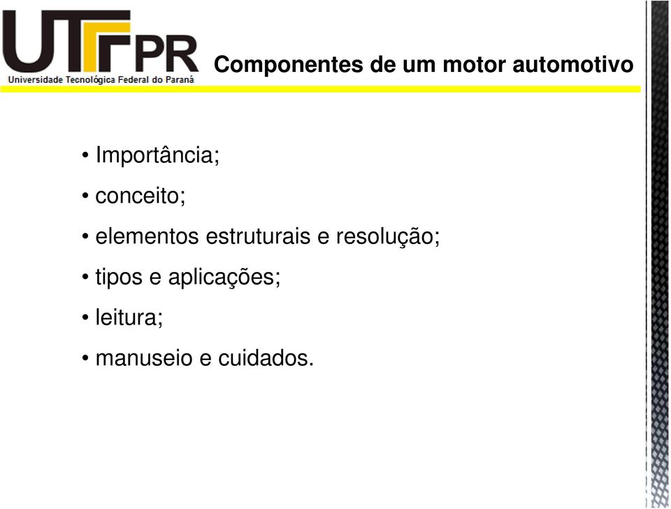 estruturais e resolução; tipos e