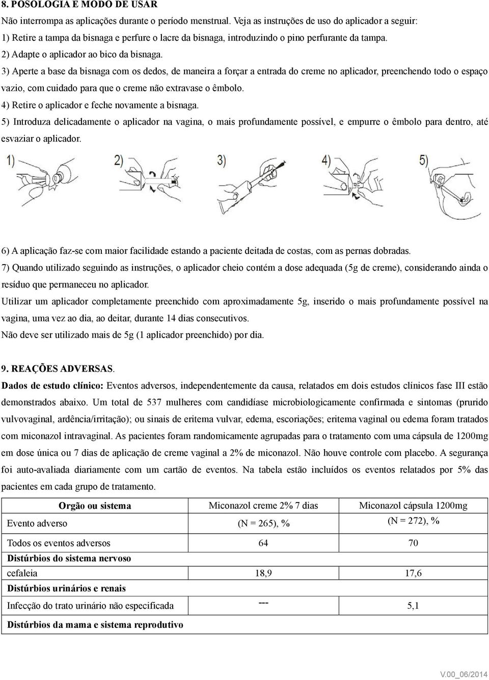 3) Aperte a base da bisnaga com os dedos, de maneira a forçar a entrada do creme no aplicador, preenchendo todo o espaço vazio, com cuidado para que o creme não extravase o êmbolo.