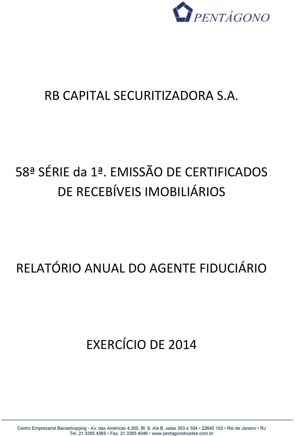 IMOBILIÁRIOS RELATÓRIO ANUAL DO AGENTE