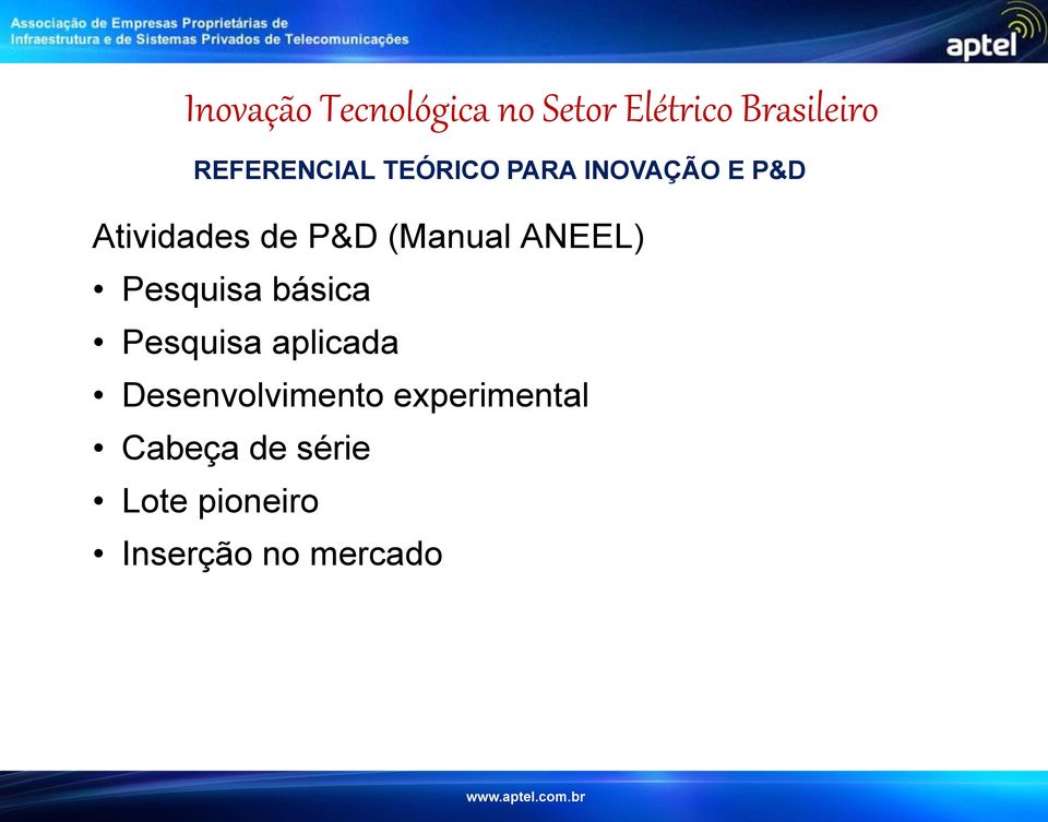 básica Pesquisa aplicada Desenvolvimento