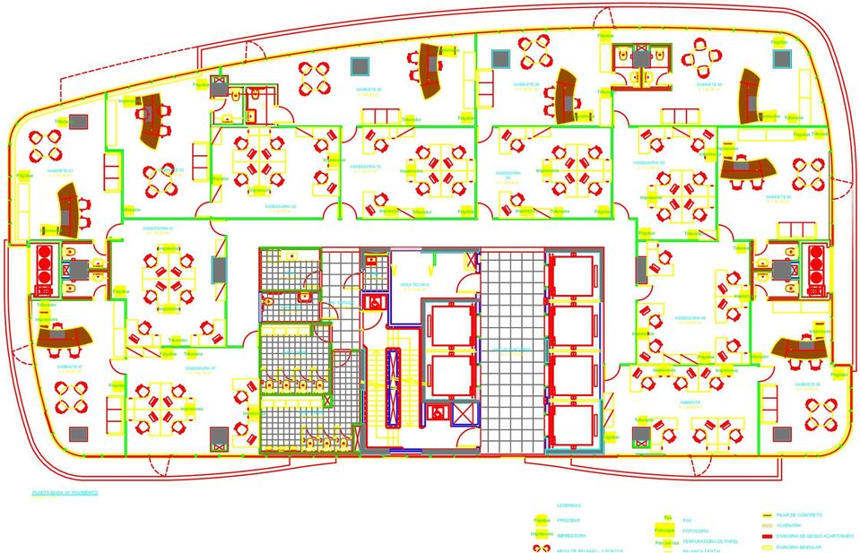 m² 05 A = 31,44 m² 02 A = 32,75 m² GABINETE 06 A = 35,82 m² 01 A = 38,20 m² 06 A = 39,00 m²