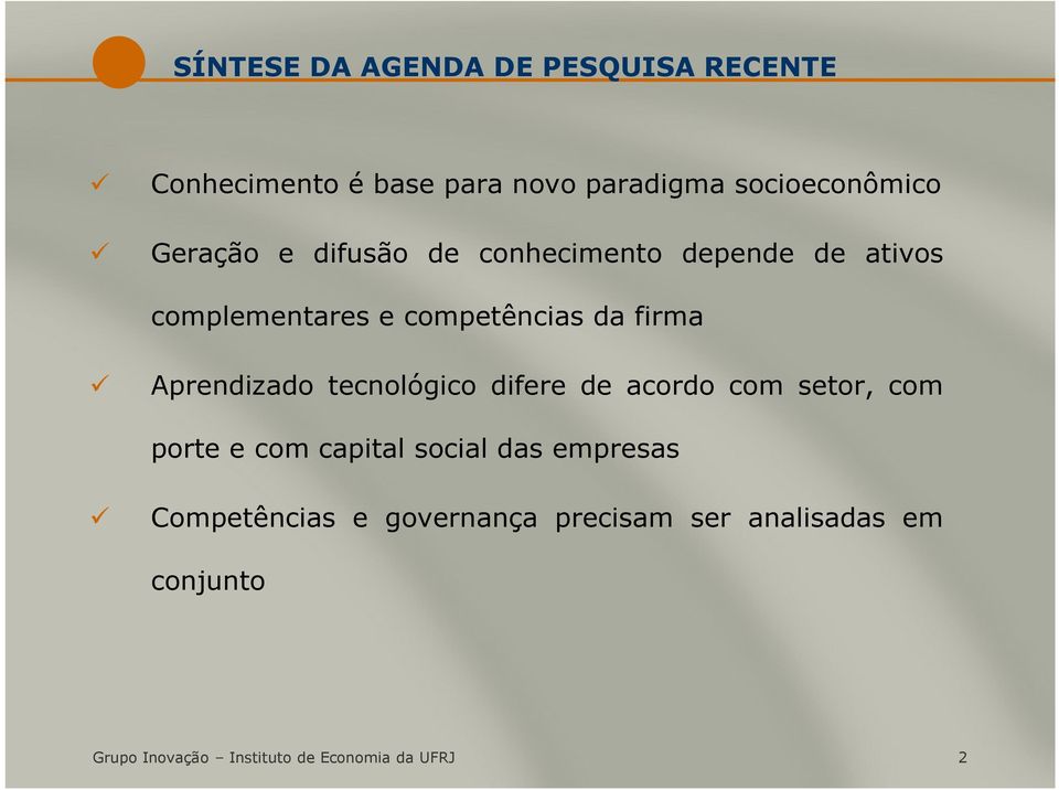 Aprendizado tecnológico difere de acordo com setor, com porte e com capital social das empresas