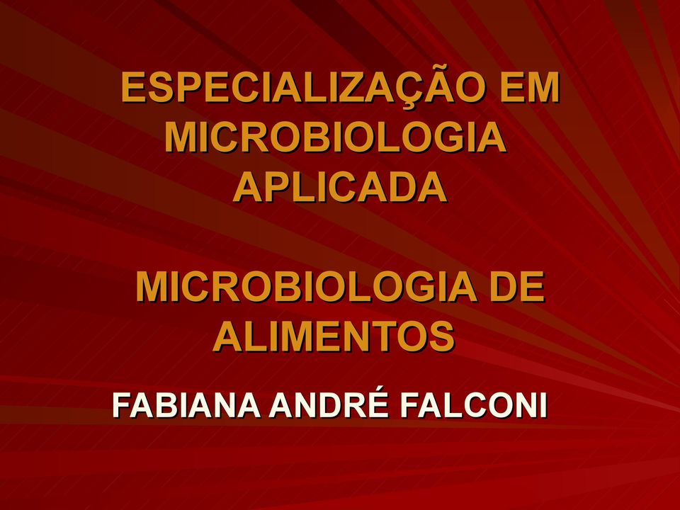 MICROBIOLOGIA DE