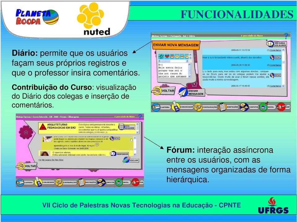 Contribuição do Curso: visualização do Diário dos colegas e inserção de