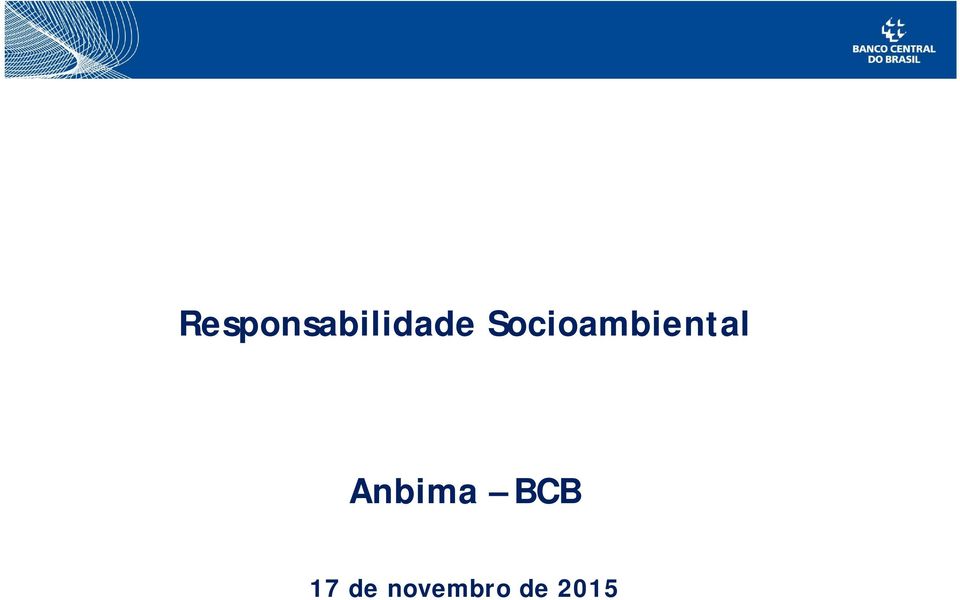Anbima BCB 17 de
